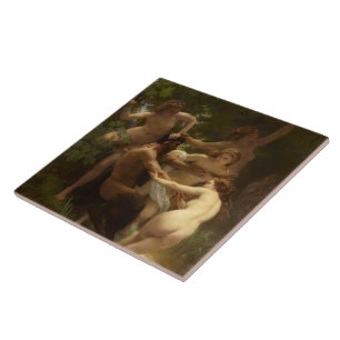 Ninfas e Satyr por William-Adolphe Bouguereau
