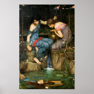 Ninfas que encontram a cabeça do poster de Orpheu