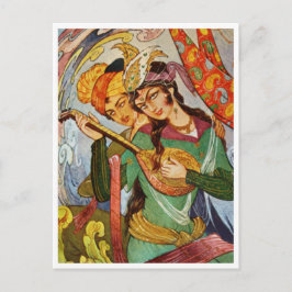 Ninfoma com setar e seu amante cartão postal