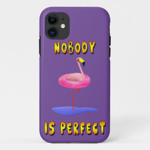 Ninguém É Perfeito Capinha de Telefone de Flamingo