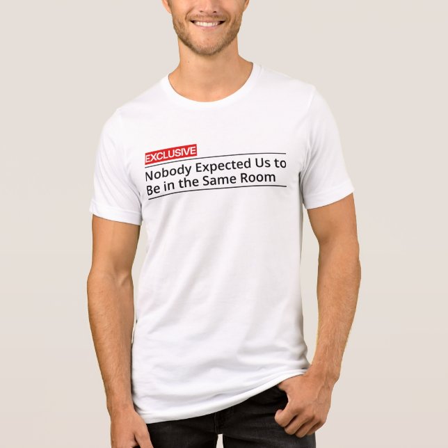 Ninguém Esperava que Estivéssemos no Mesmo Quarto (Frente)