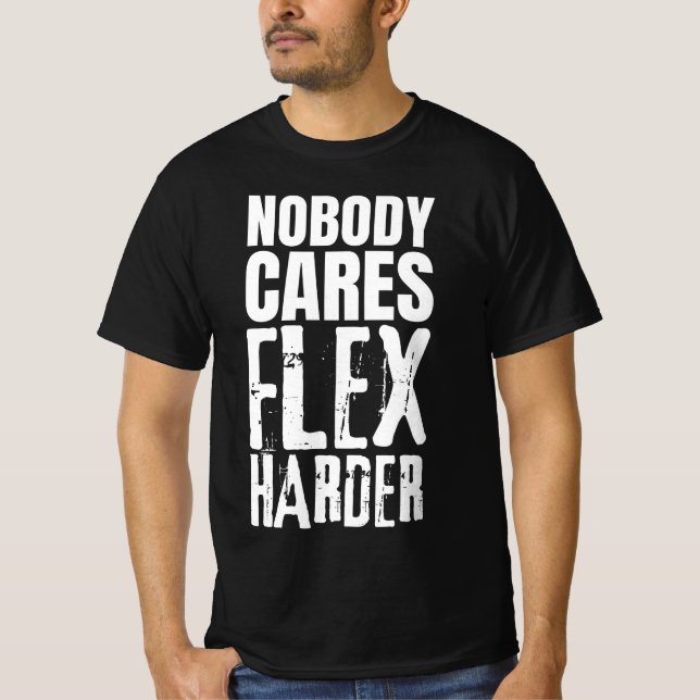 Ninguém Se Importa Flexione Mais Camiseta (Frente)
