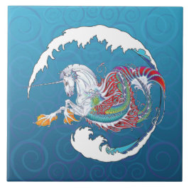 Ninho 2017 do vison Hippicorn 6" azulejo