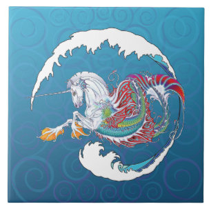 Ninho 2017 do vison Hippicorn 6" azulejo