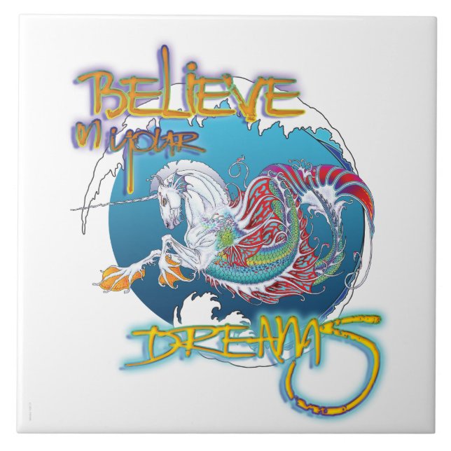 Ninho 2017 do vison Hippicorn 6" palavras do (Frente)