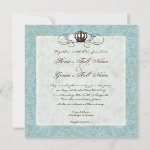 Ninho de Vintage Birds em Cadeira, Convite para Ca