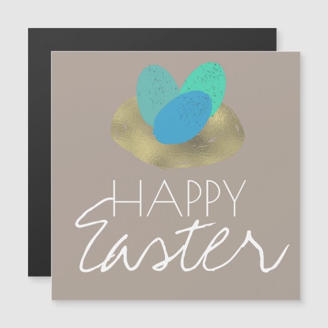 Ninho Dourado de Ovo de Páscoa com Espectro de fel (Frente/Verso)