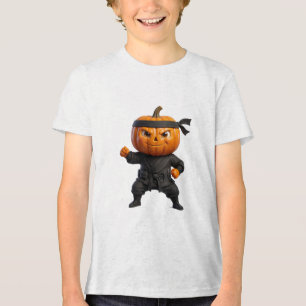 Ninja Abóbora Arte Marcial Halloween Fofo