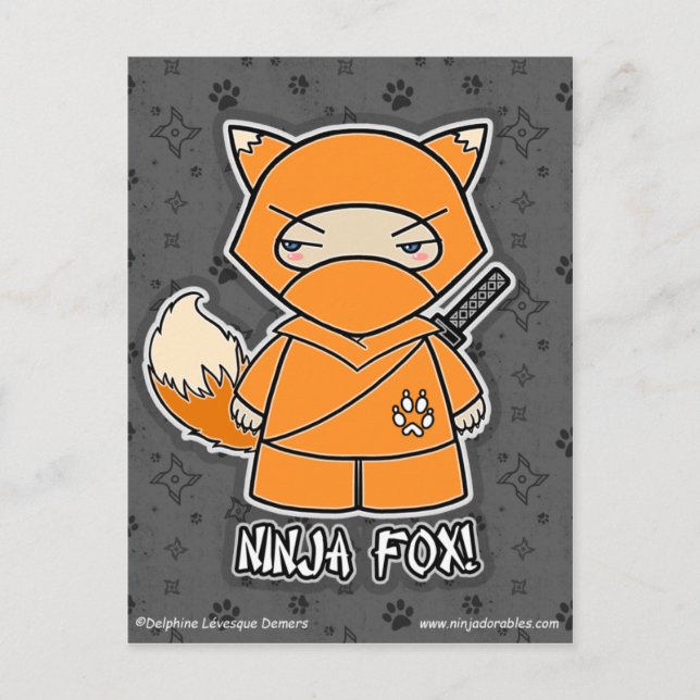 Ninja Fox! Cartão Postal (Frente)
