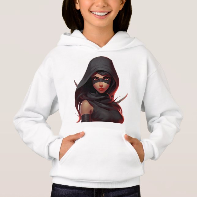 Ninja Girl Power Hoodie Kids (Frente)