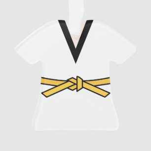 Ninja No Treinamento De Ornamento De Belt Amarelo