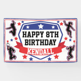 Ninja Warrior Festa de aniversario de meninas Azul