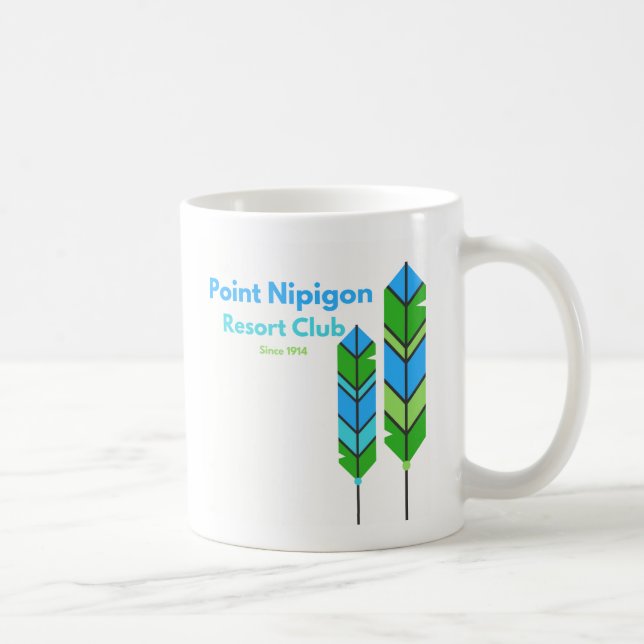 Nipigon empluma-se a caneca azul/verde (Direita)