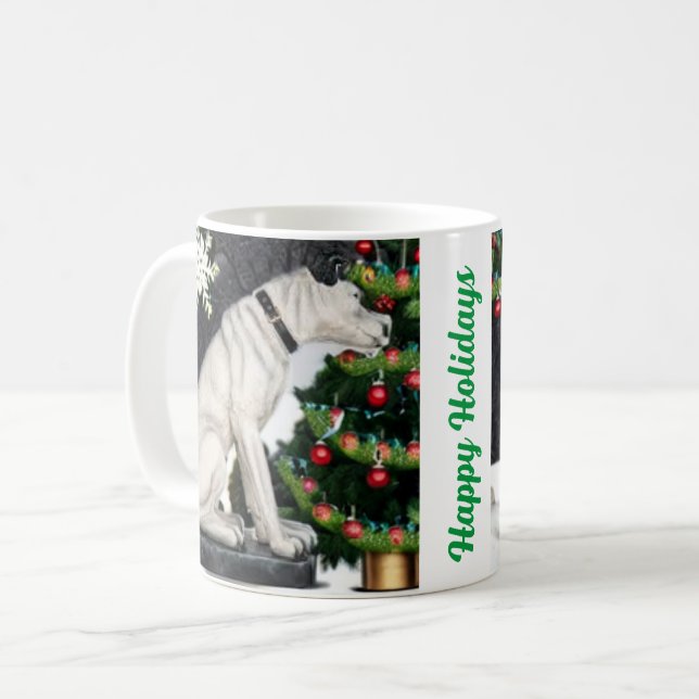 Nipper, A Caneca de Natal RCA (Frente Esquerda)