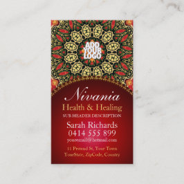 Nirvania Health & Healing New Age Cartão de visita