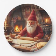Nisse Norueguês de Natal Fazendo Lefse, Pratos