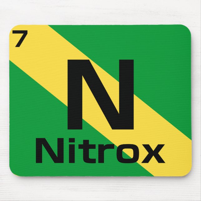 Nitrox Dive Flag Periodic Table Mousepad (Frente)