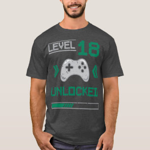 Nível 18 desbloqueado 18 anos Camisa de jogador