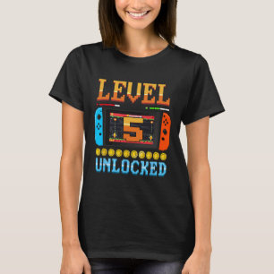 Nível 5 Desbloqueado Camisa de Aniversário de 5 an