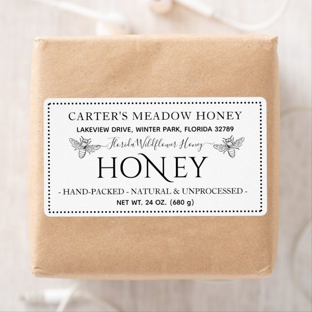 Nível Personalizado de Mel | Adesivos Redondos Clá (Insitu)