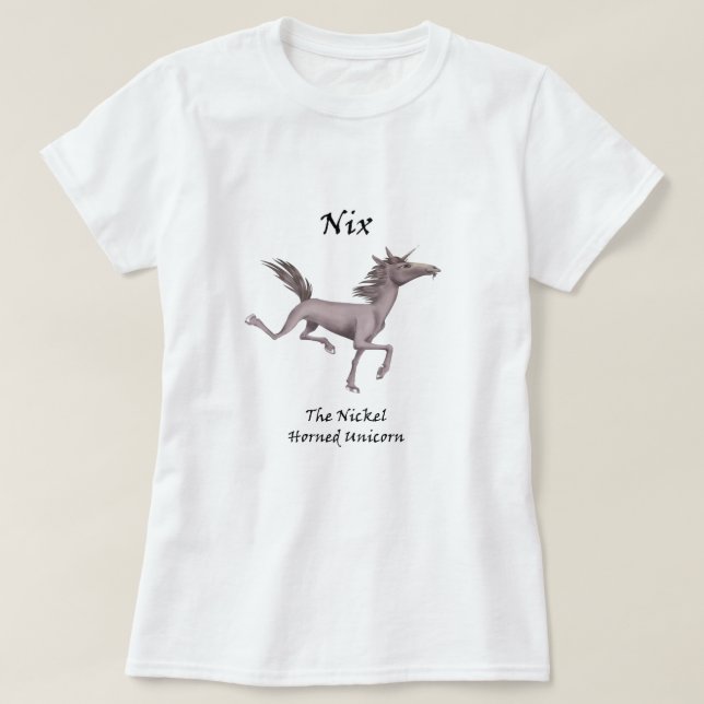 Nix A Camisa De Níquel-Corno De Unicórnio (Frente do Design)