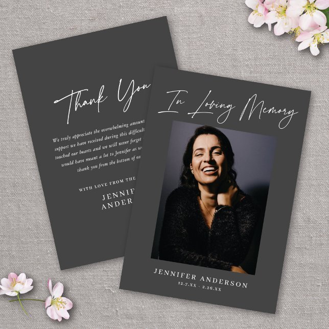 No Amante Cartão Memorial De Cinzas Escuras (Criador carregado)