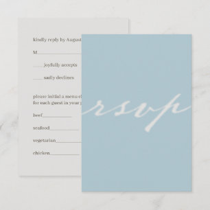 no amor de Deus Cartão RSVP de Casamento