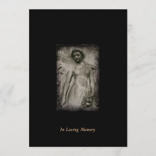 No anúncio memorável fúnebre da memória