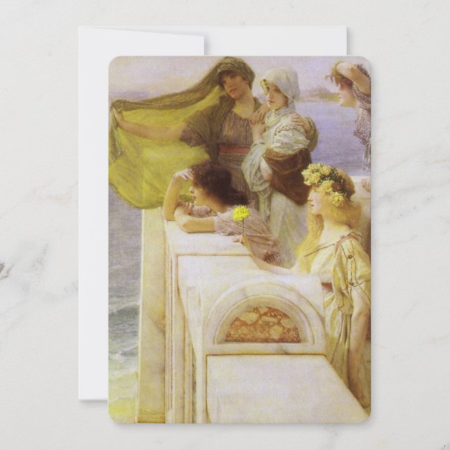 No Berço de Afrodite, por Sir Lawrence Alma Tadema (Frente)