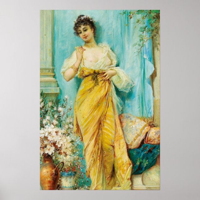 No Boudoir por Hans Zatzka - poster (Frente)