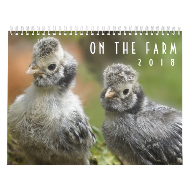 No calendário adorável dos animais do Barnyard da (Capa)