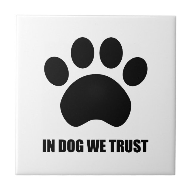 No cão nós confiamos o azulejo (Frente)
