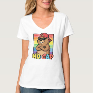 No Cap Capybara – Camiseta de Capivara Engraçada d