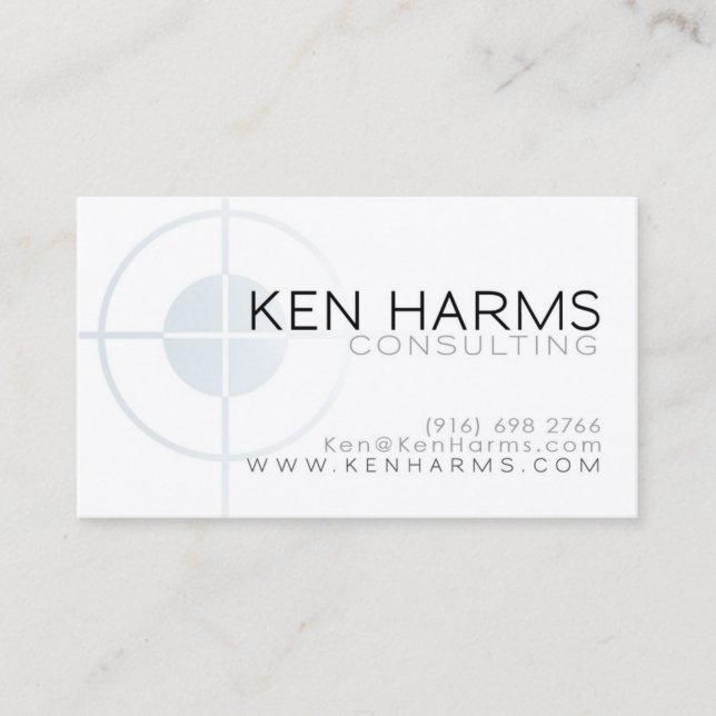 No cartão da marca (Frente)