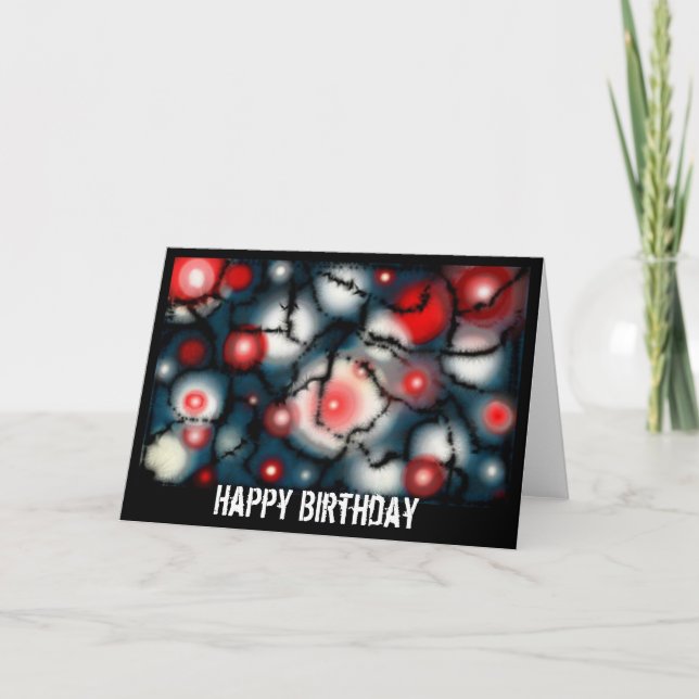 No Cartão de Aniversário de Borda (Frente)