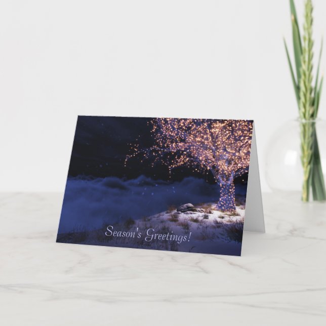 No cartão de Natal de ponta do mundo (Frente)