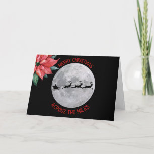 No cartão de Natal - Poinsetta