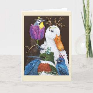 No cartão de saudação Gala