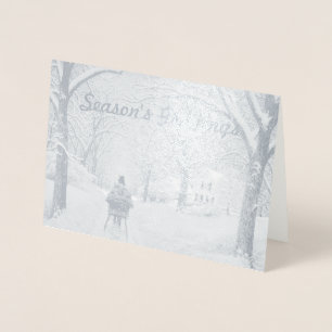 No Cartão de Saudações da Estação Woods