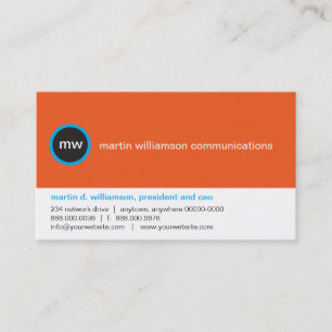 No Cartão de visita