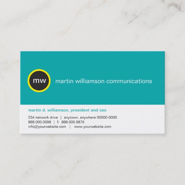 No cartão de visita do ponto (Frente)