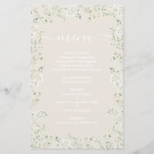 No Cartão Menu Nuvens