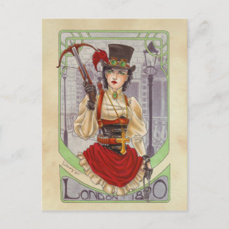 No cartão postal de Londres 1890