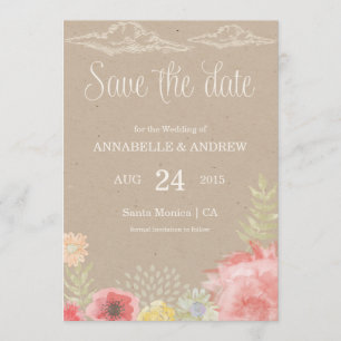 No casamento de Meadow Summer Salve o Cartão de Da