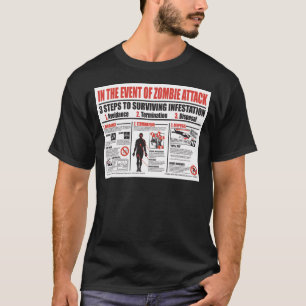 No caso do ataque do zombi: CAMISA DE T