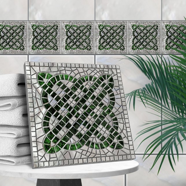 Nó celta do mosaico - Abalone Shell e Pearl (Criador carregado)