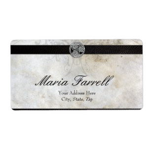 Nó celta na etiqueta de Lrg do papel de pergaminh