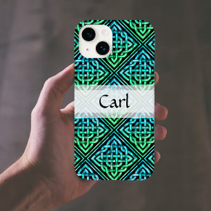 Nó Celular Personalizado - Preto Verde Azul