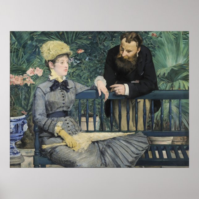 No Conservatório Edouard Manet Poster (Frente)