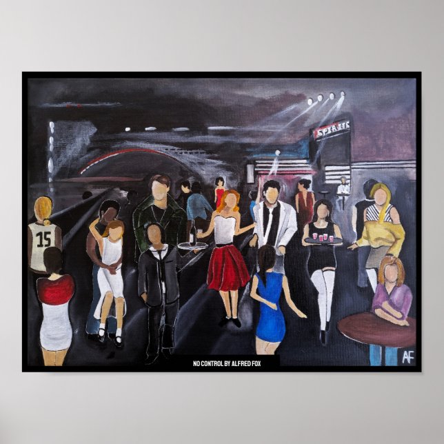 No Control Painting by Alfred Fox Poster (Frente)